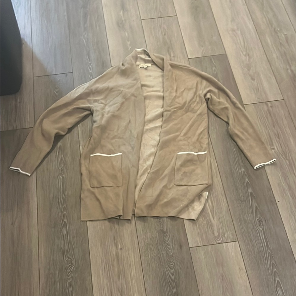 Tan Cardigan Sweater